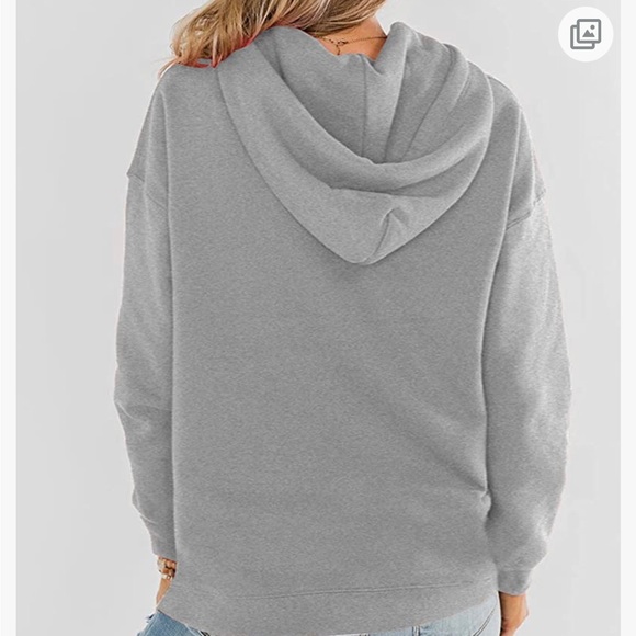 Bingerlily Womens Hoodie Lightweight Loose Sweatshirt with Pocket - Picture 3 of 9